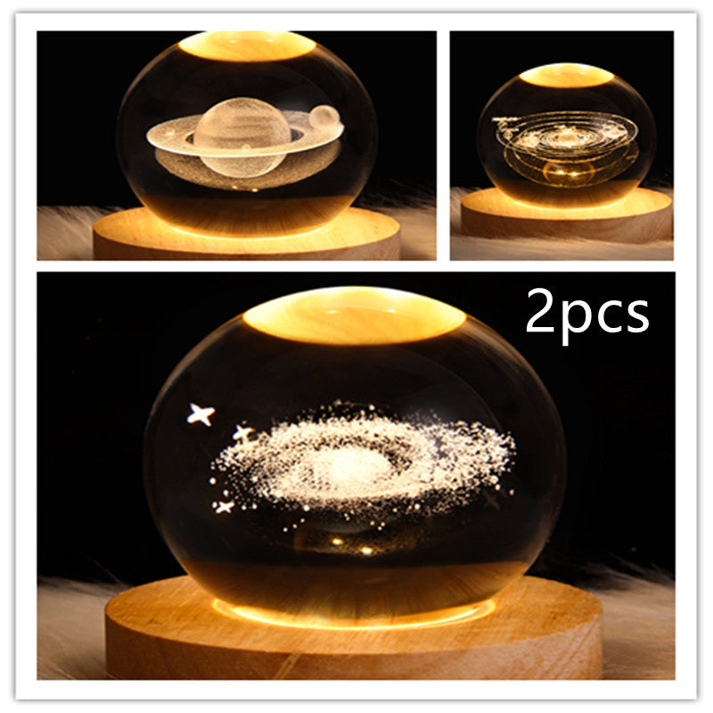 3D Crystal Night Light – Elegant & Atmospheric