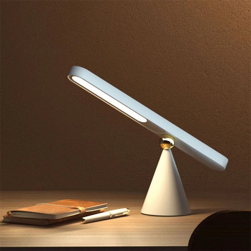 Creative Geometric Table Lamp with Wireless Wall Mount, Magnetic Suction, and Night Light Functionality