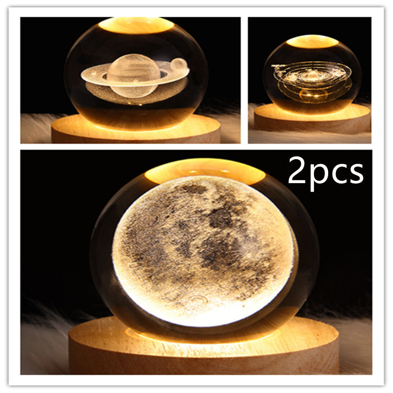 3D Crystal Night Light – Elegant & Atmospheric