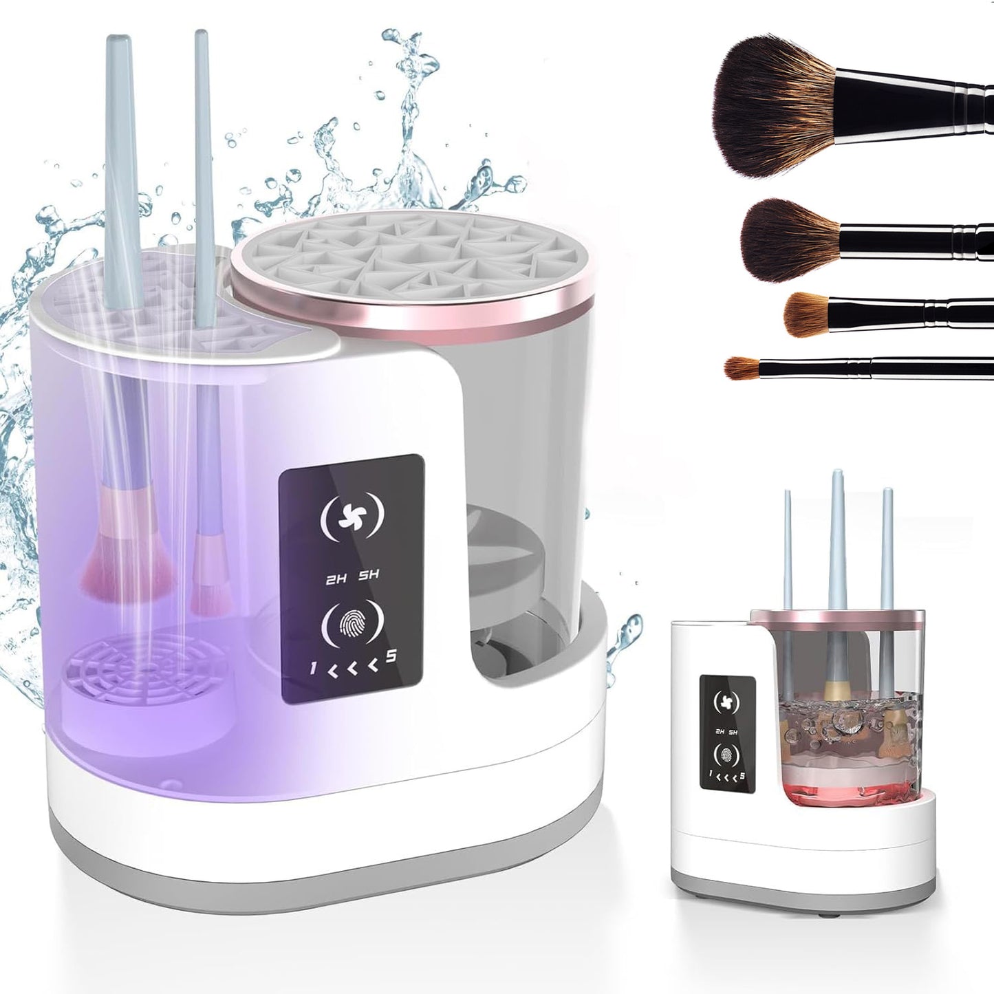 Rechargeable Electric Makeup Brush Cleaner: Automatic Cleaning Stand for Makeup Brushes