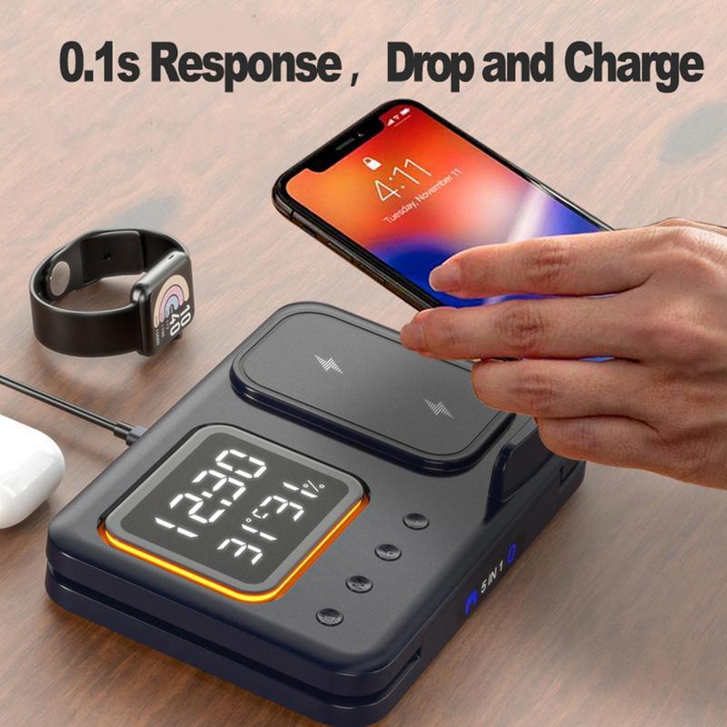 Wireless Charging Station – Multi-Device Fast Charging & Smart Display