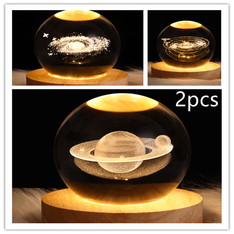 3D Crystal Night Light – Elegant & Atmospheric