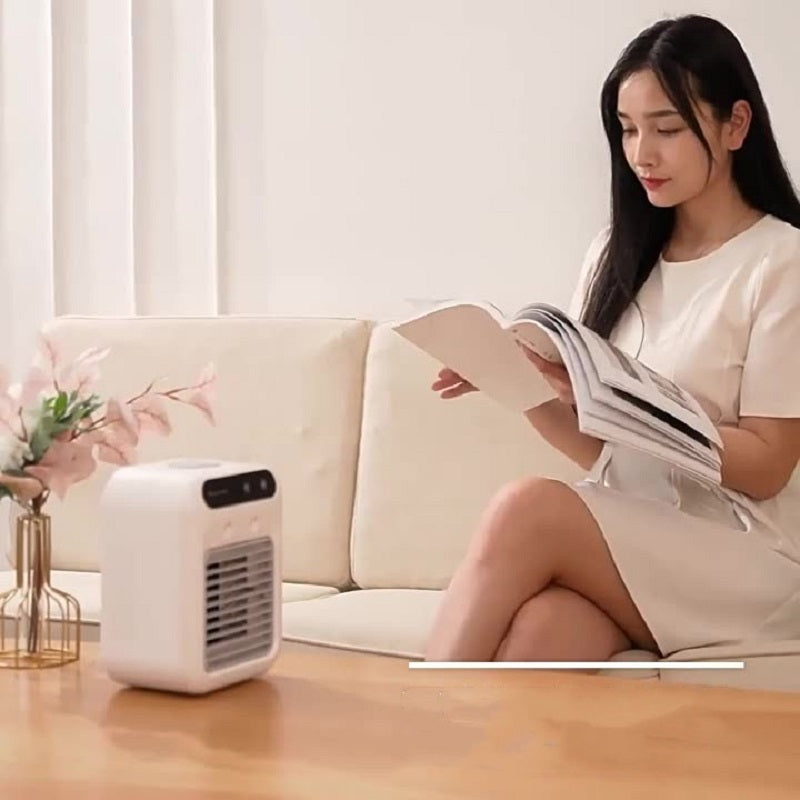 Portable Air Cooler Fan - Water Cooling Air Conditioner for Rooms, Offices, and Cars