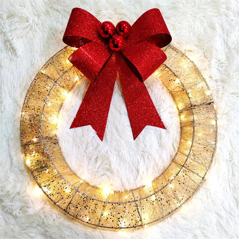 Elegant LED Christmas Wreath – Festive & Luxurious Holiday Decor!