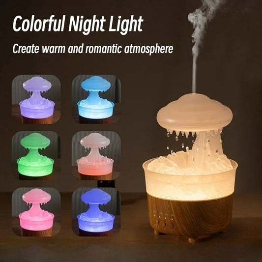 Rain Cloud Humidifier & Aromatherapy Diffuser – Relaxing Rain Sounds & Essential Oil Diffusion