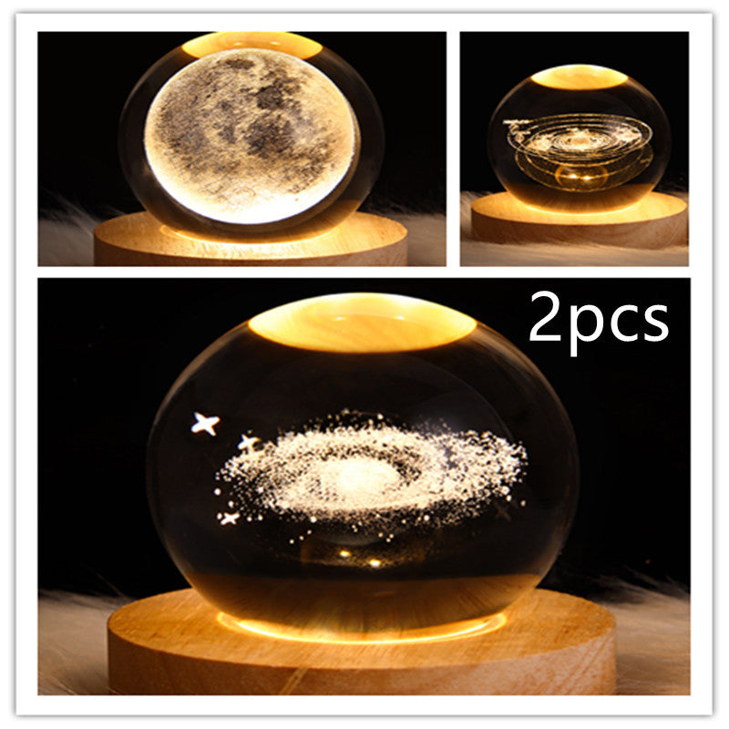 3D Crystal Night Light – Elegant & Atmospheric