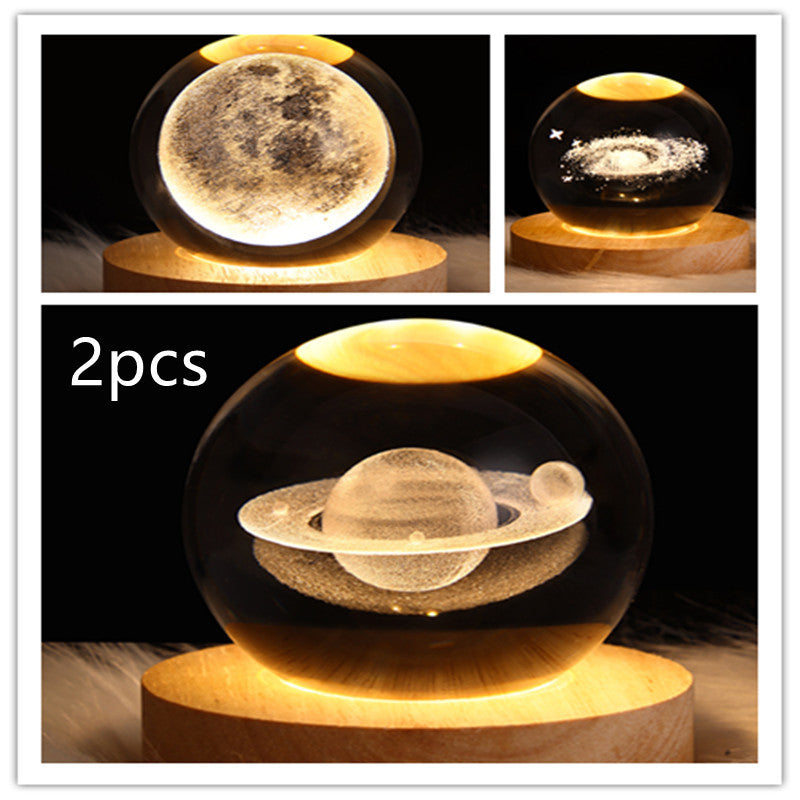 3D Crystal Night Light – Elegant & Atmospheric