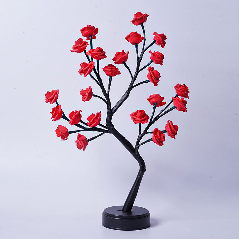 USB-Powered 3D Rose LED Lamp – Romantic & Elegant Decor