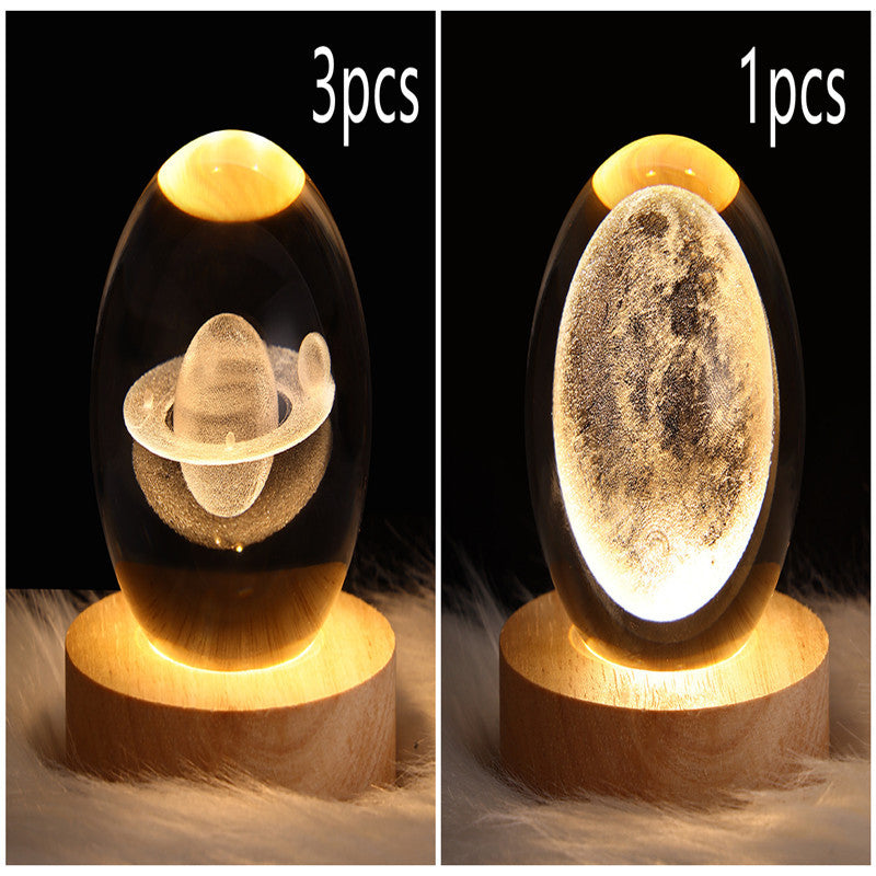 3D Crystal Night Light – Elegant & Atmospheric