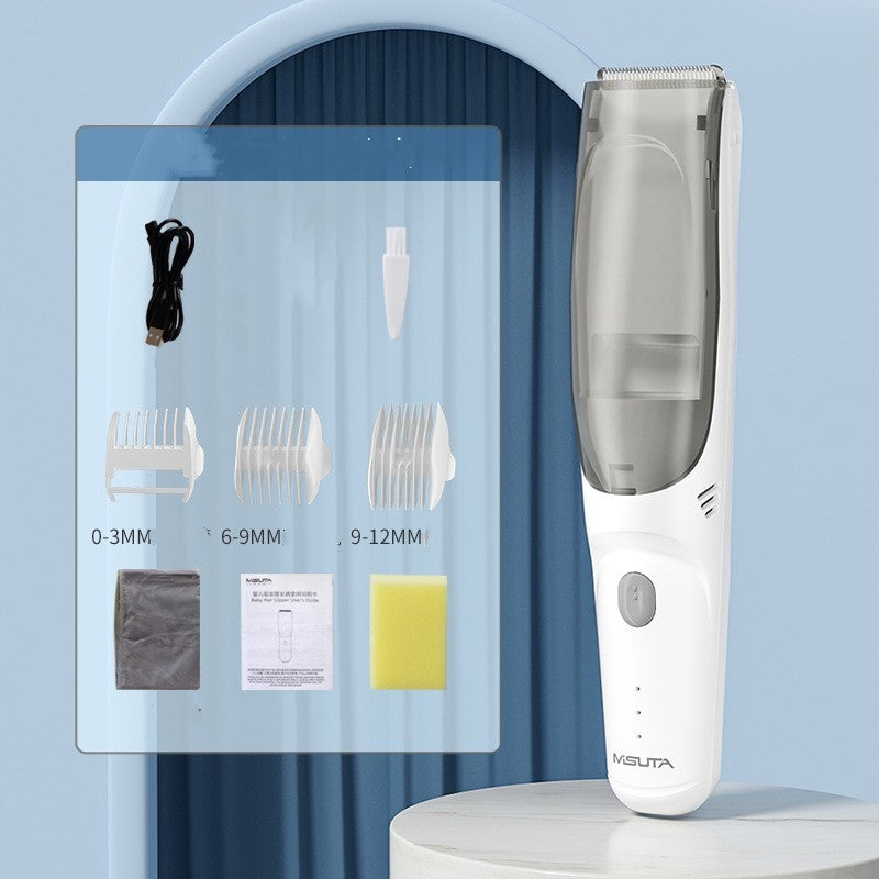 Electric Baby Hair Clipper with Suction Feature