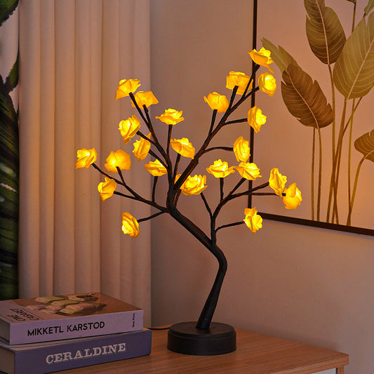 USB-Powered 3D Rose LED Lamp – Romantic & Elegant Decor