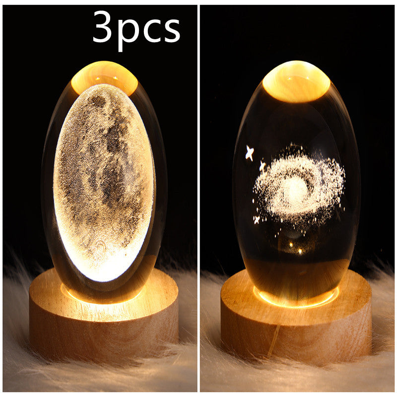 3D Crystal Night Light – Elegant & Atmospheric