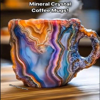 Mineral Crystal Coffee Mug – Elevate Your Coffee Experience