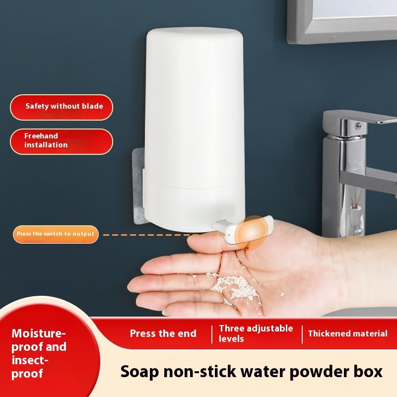 Wall-Mounted Soap Grinder Dispenser: Dry Soap Powder Organizer for Kitchen, Office, Gym, and Hotel Use