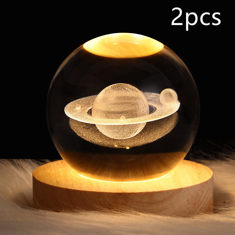 3D Crystal Night Light – Elegant & Atmospheric