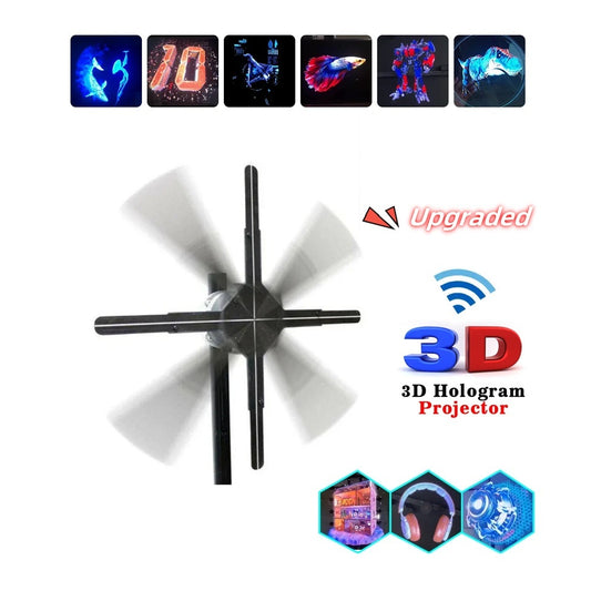 3D Holographic Display Fan – Bring Your Visuals to Life!