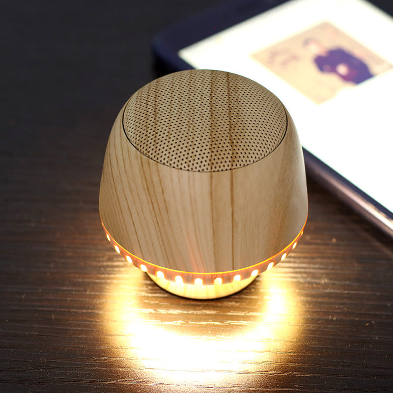 Compact Portable TWS Mushroom-Shaped Audio Box with LED Night Light