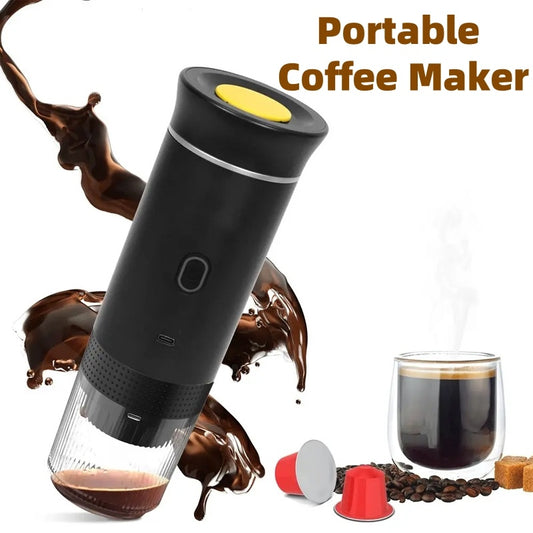 Portable 3-in-1 Electric Coffee Grinder & Espresso Maker