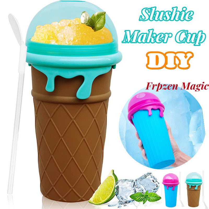 500ml Slushy Maker Cup: Quick-Frozen Magic Ice Cream & Smoothie Maker for Summer Drinks