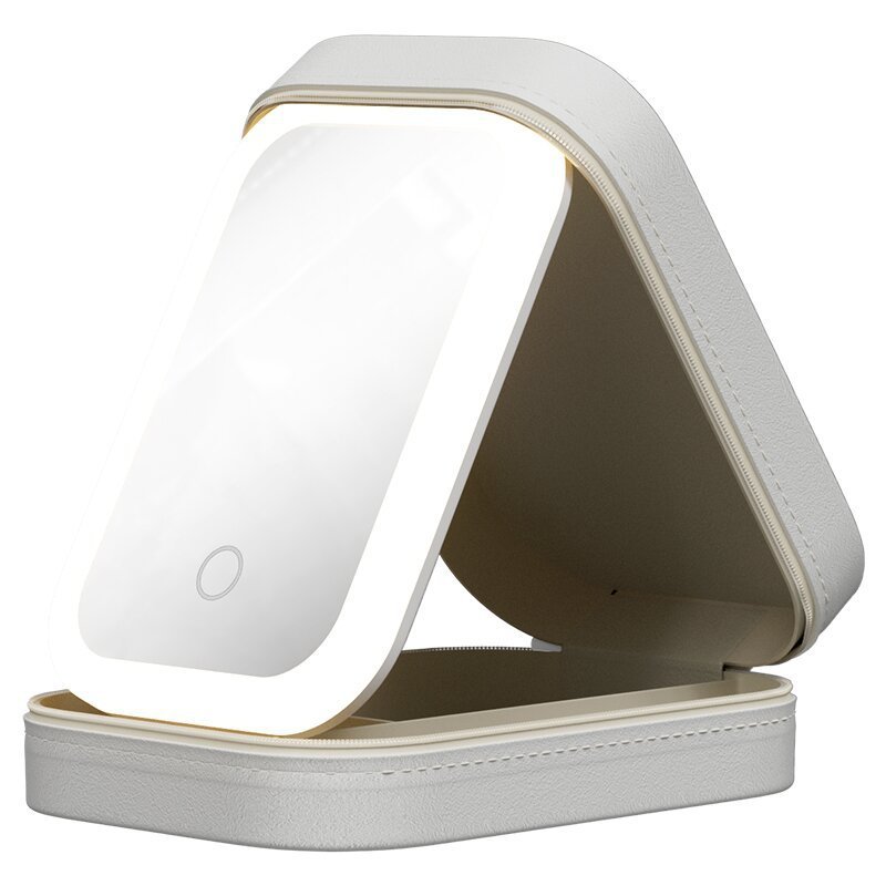 Smart LED Makeup Mirror with Storage – Your Beauty Companion!