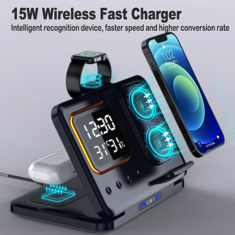 Wireless Charging Station – Multi-Device Fast Charging & Smart Display