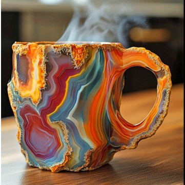 Mineral Crystal Coffee Mug – Elevate Your Coffee Experience