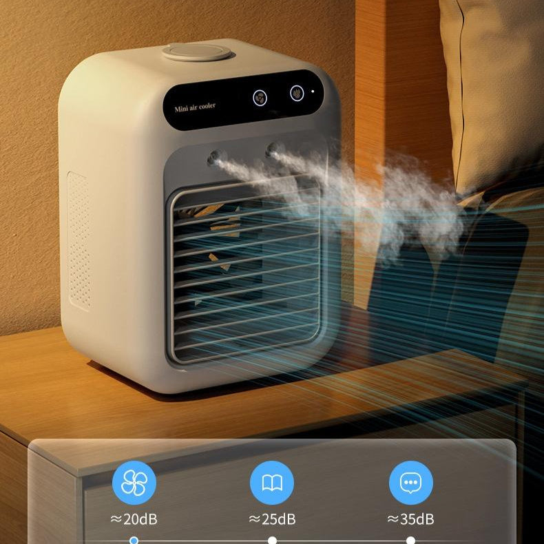 Portable Air Cooler Fan - Water Cooling Air Conditioner for Rooms, Offices, and Cars