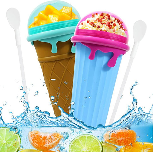 500ml Slushy Maker Cup: Quick-Frozen Magic Ice Cream & Smoothie Maker for Summer Drinks