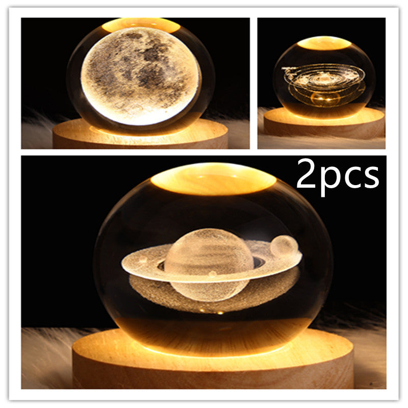 3D Crystal Night Light – Elegant & Atmospheric