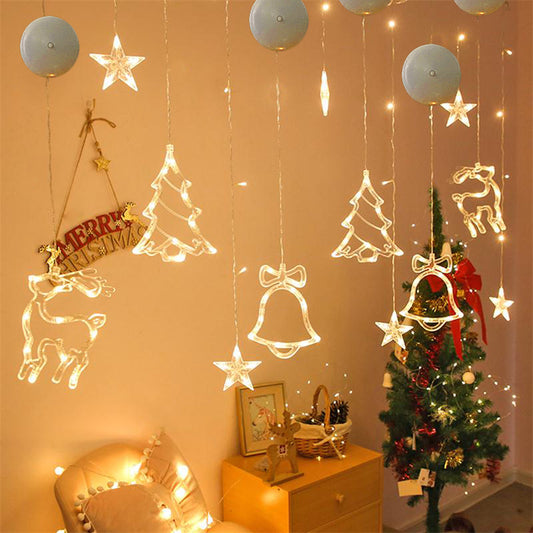 Christmas Window Suction Cup LED Decor Lights