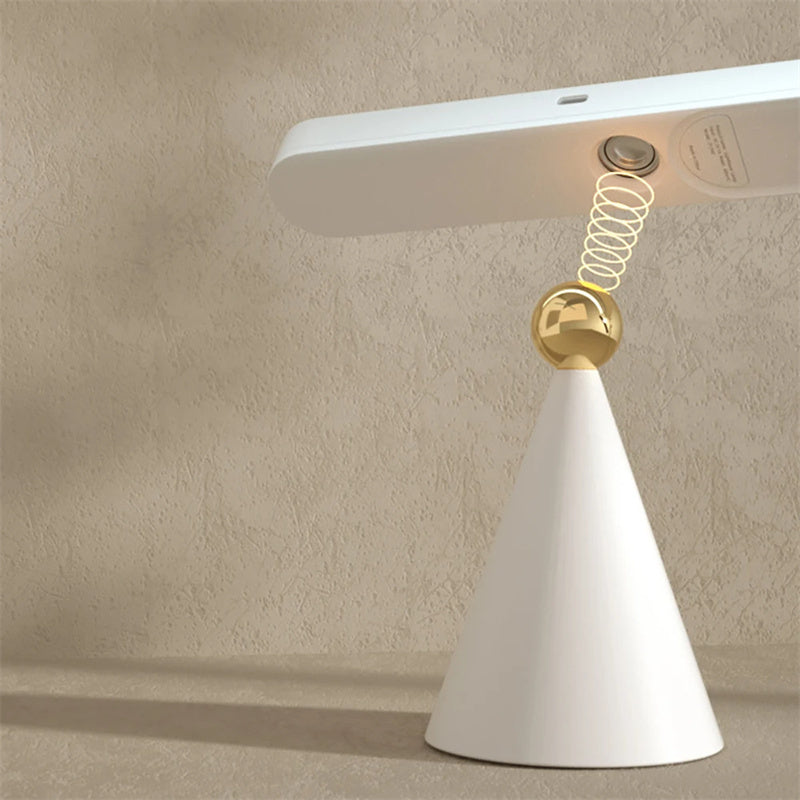 Creative Geometric Table Lamp with Wireless Wall Mount, Magnetic Suction, and Night Light Functionality