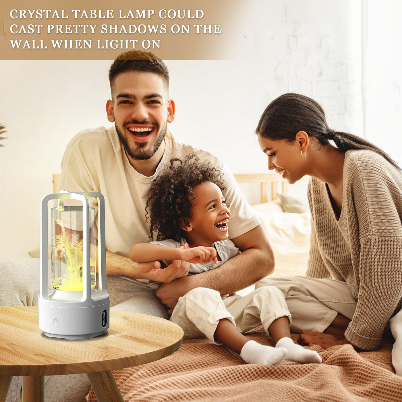 Creative 2-in-1 Acrylic Crystal Touch Night Lamp with Bluetooth Speaker – Perfect Valentine's Day Gift