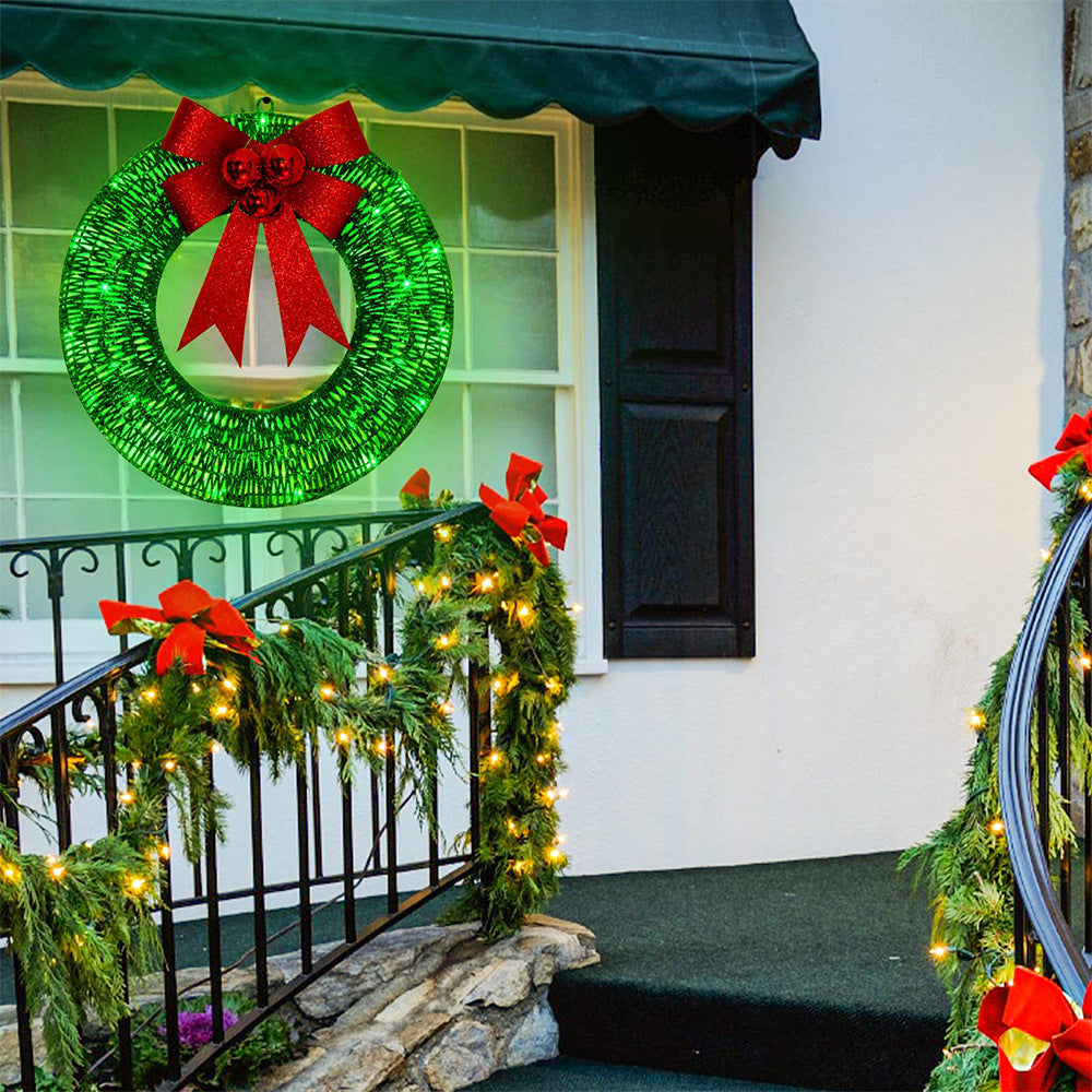 Elegant LED Christmas Wreath – Festive & Luxurious Holiday Decor!