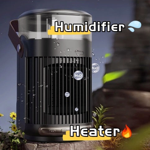 2-in-1 Portable Heater and Humidifier for Home or Office – High-Power Warm Air Blower