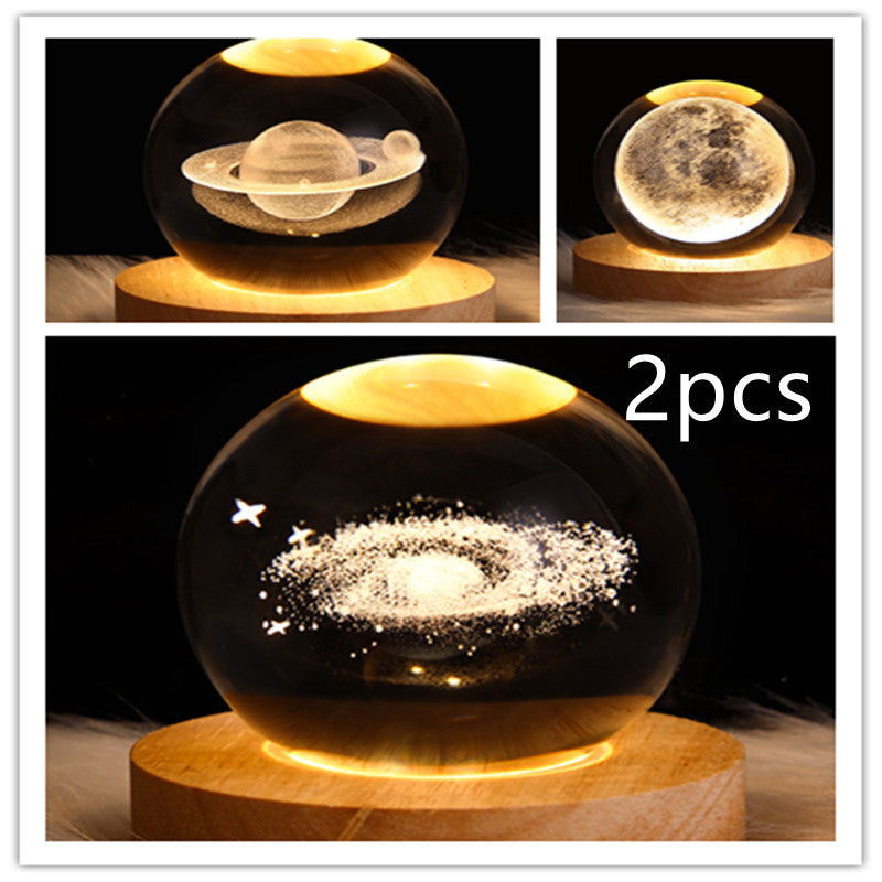 3D Crystal Night Light – Elegant & Atmospheric