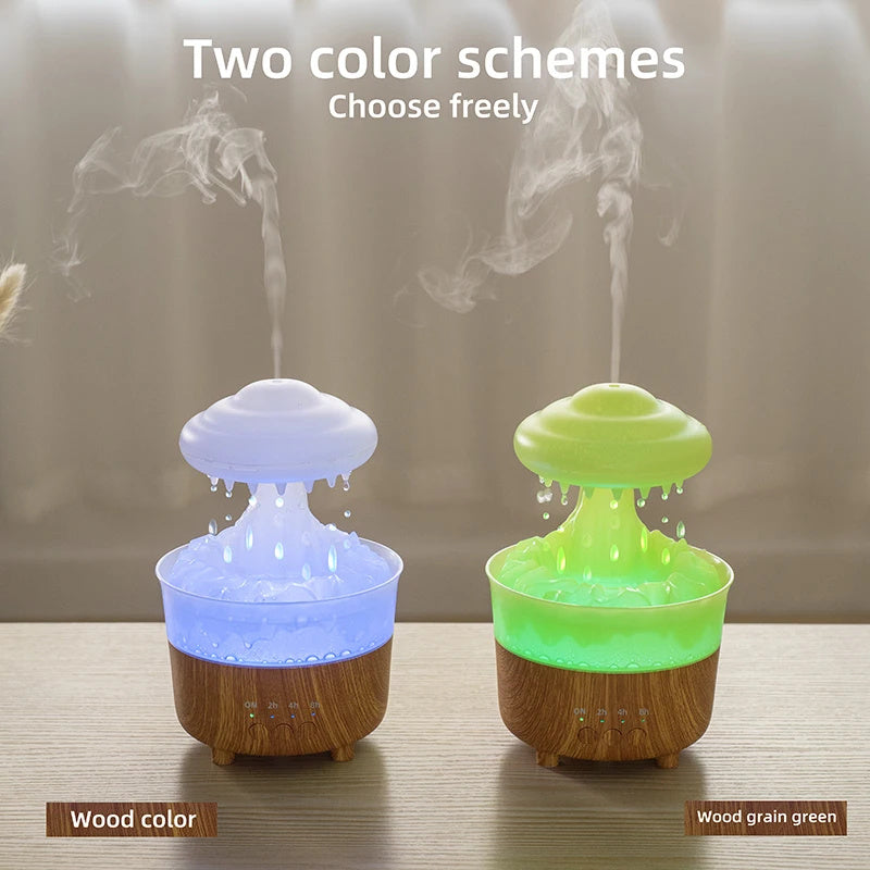 Rain Cloud Humidifier & Aromatherapy Diffuser – Relaxing Rain Sounds & Essential Oil Diffusion