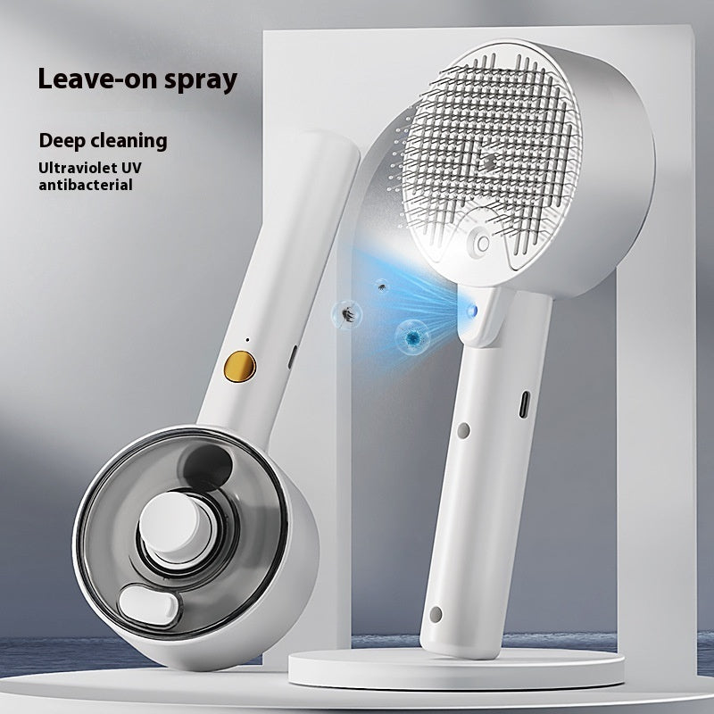 Pet Sterilization Spray Massage Comb – Gentle Grooming & UV Sterilization