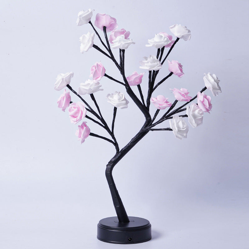 USB-Powered 3D Rose LED Lamp – Romantic & Elegant Decor