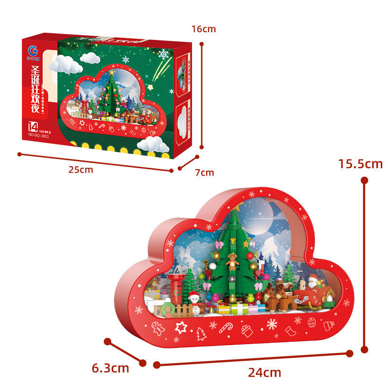 Christmas Tree Building Block Toy with Soft Lights