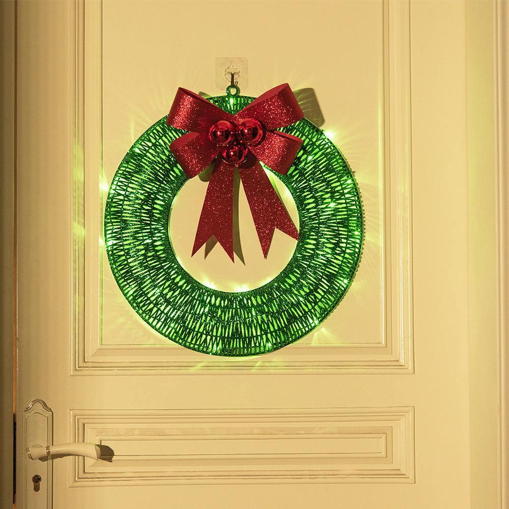 Elegant LED Christmas Wreath – Festive & Luxurious Holiday Decor!