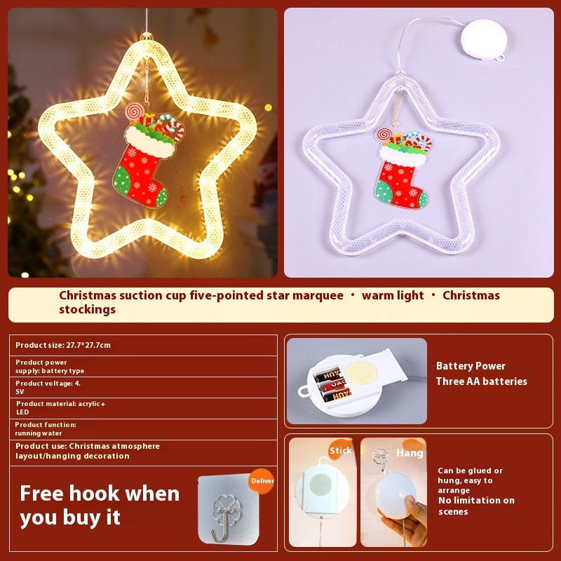 Magical Christmas Star Pendant Light – Illuminate Your Holidays!