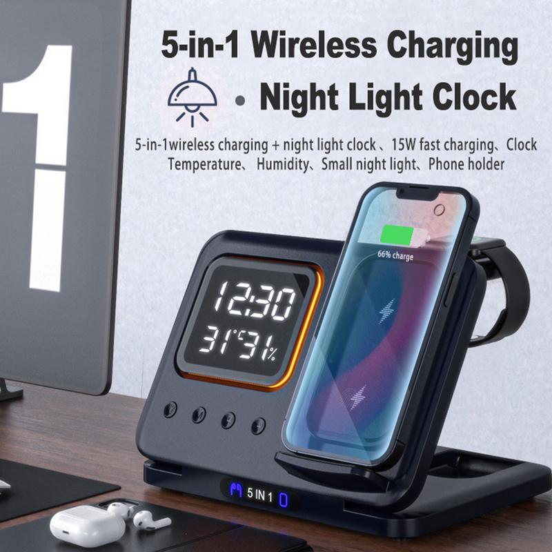 Wireless Charging Station – Multi-Device Fast Charging & Smart Display