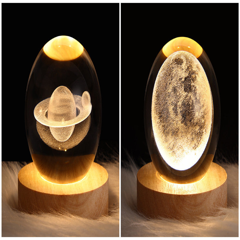 3D Crystal Night Light – Elegant & Atmospheric