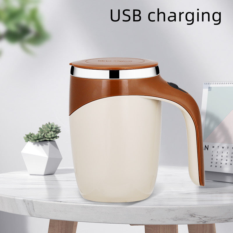 Rechargeable Automatic Stirring Cup: Electric Magnetic Stirrer for Coffee, Milkshakes, and Drinks