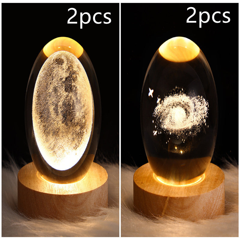 3D Crystal Night Light – Elegant & Atmospheric