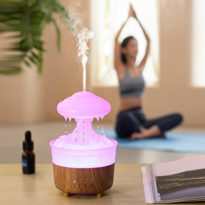 Rain Cloud Humidifier & Aromatherapy Diffuser – Relaxing Rain Sounds & Essential Oil Diffusion