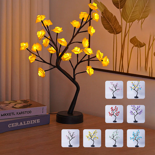 USB-Powered 3D Rose LED Lamp – Romantic & Elegant Decor