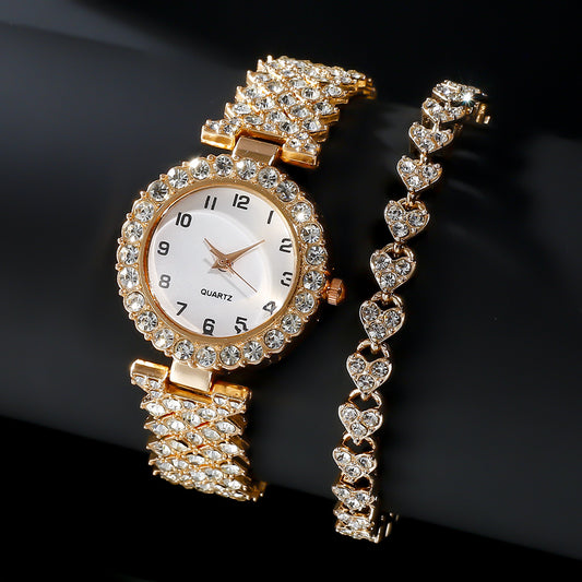 Elegant Women's Watch & Bracelet Set – Timeless Fashion