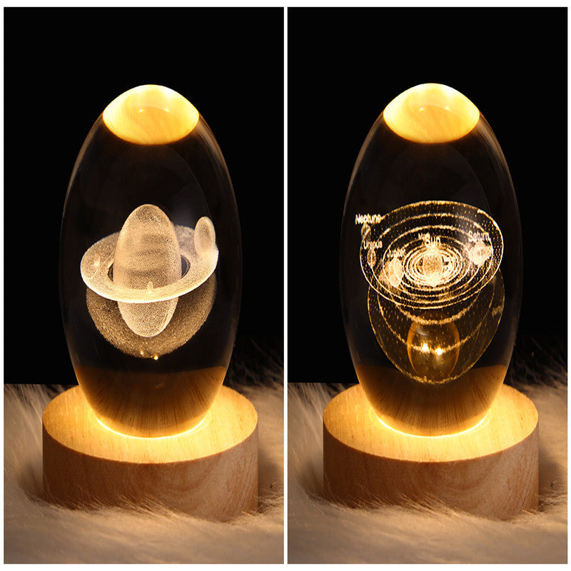 3D Crystal Night Light – Elegant & Atmospheric