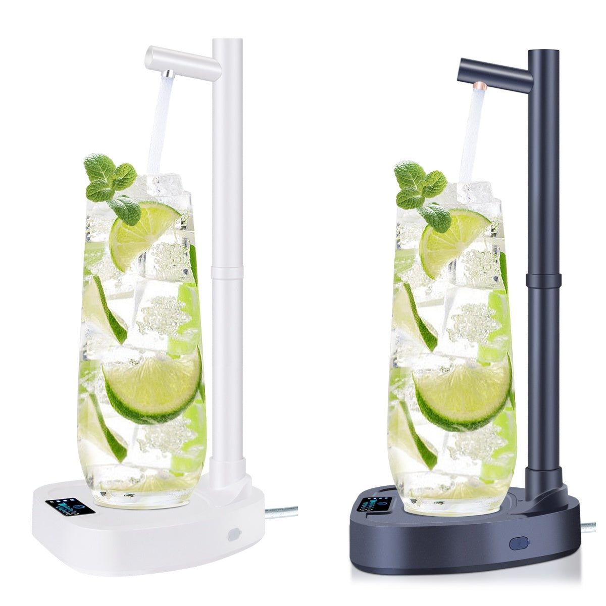 Automatic Water Dispenser with Extension Tube - Desktop Rechargeable Water Bottle Dispenser with Stand